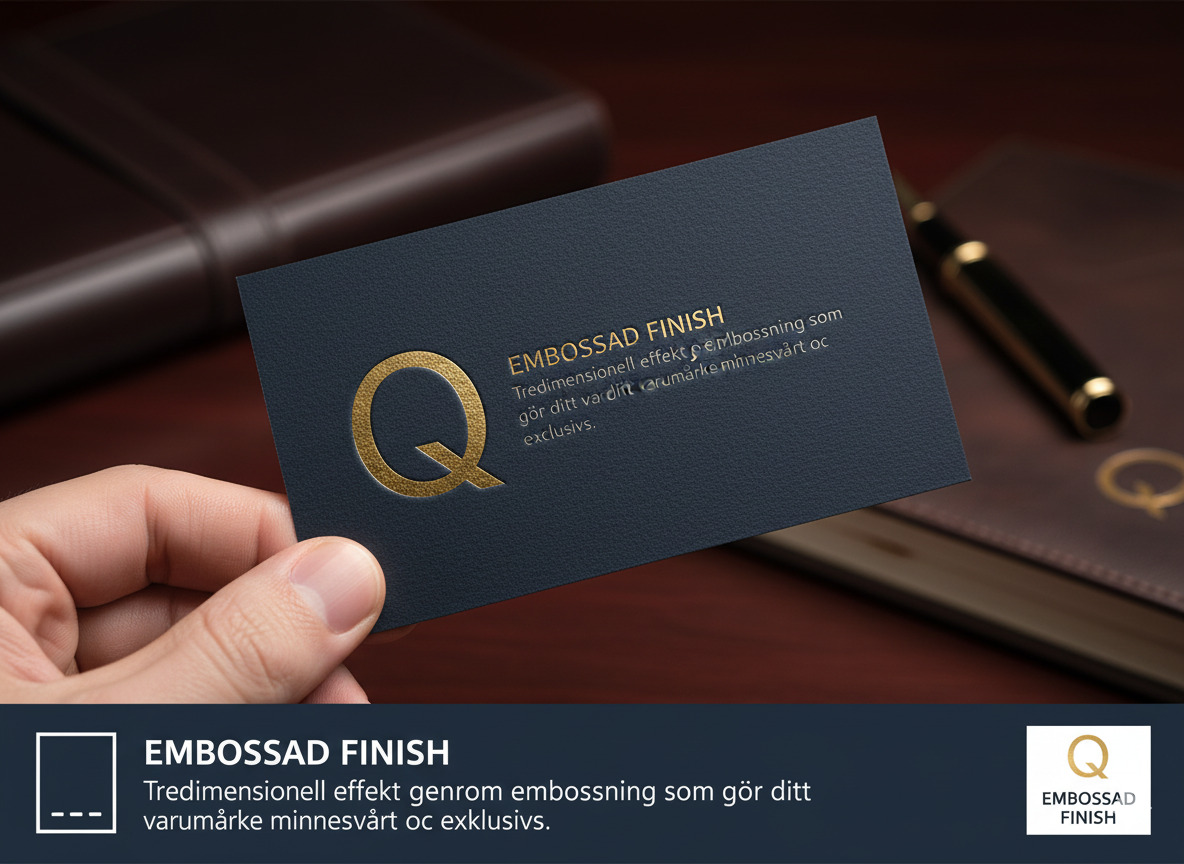 Premium emboss visitkort