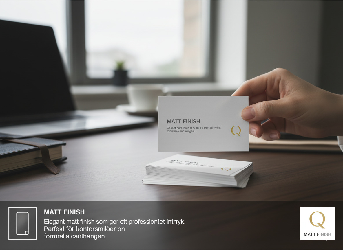 Standard matt visitkort